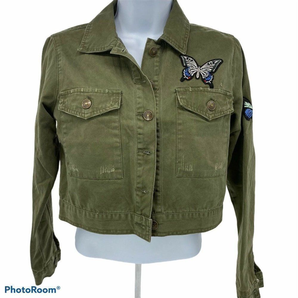 Philosophy Women’s Boho Distressed Butterfly Green